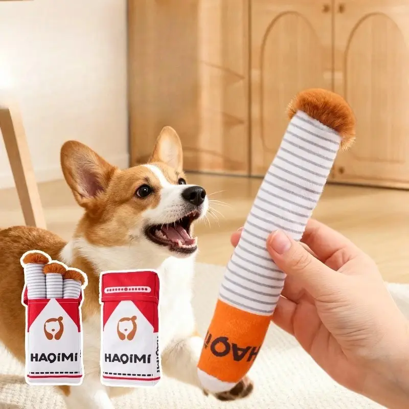 Funny Cigarette Dog Toy