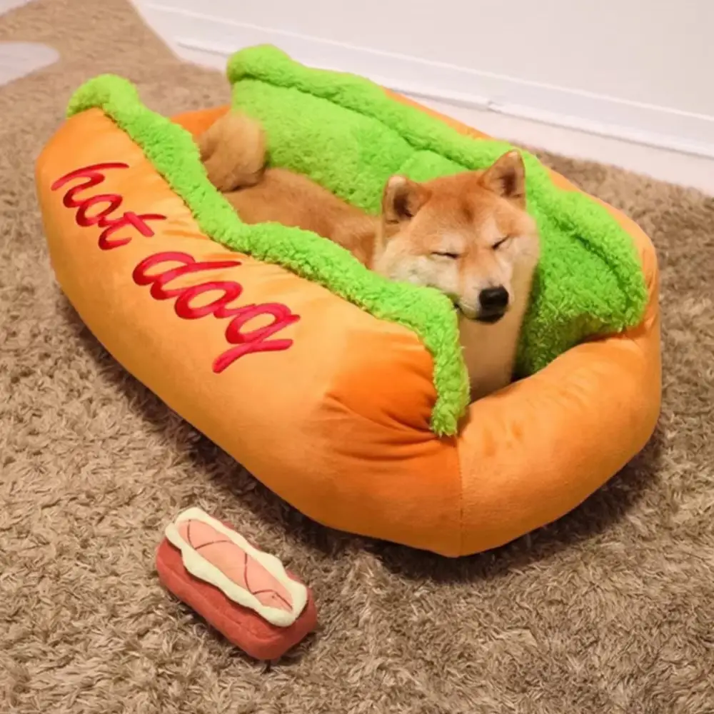 Hot Dog Shape Pet Bed