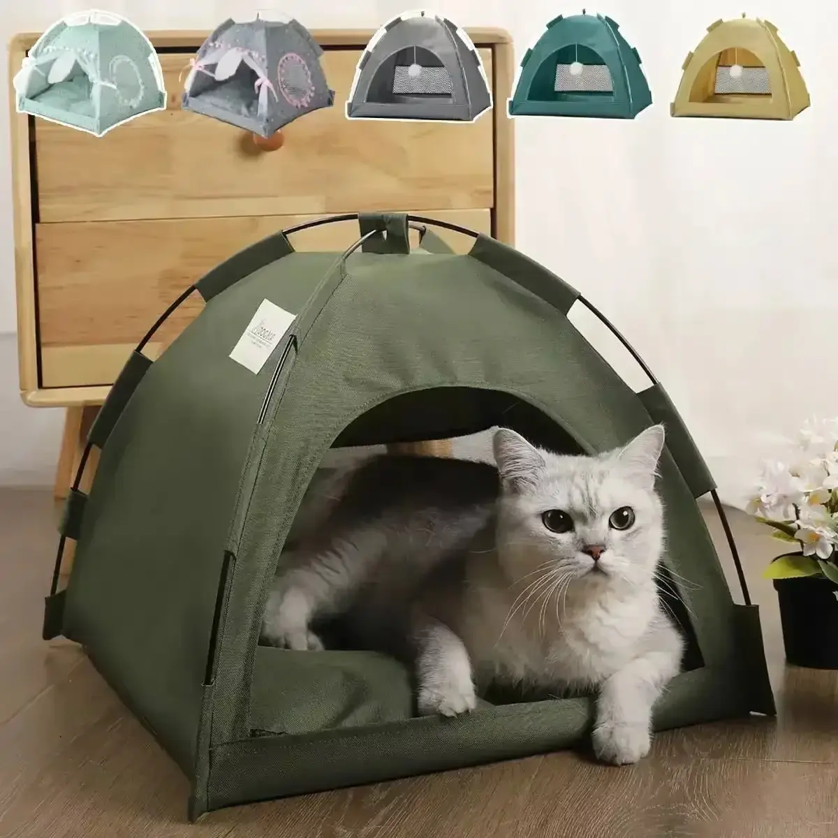 Cozy Pop-Up Pet Tent Bed