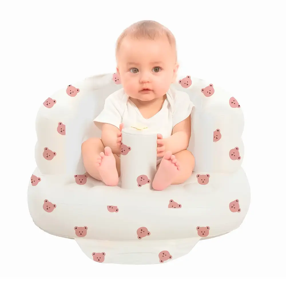 Inflatable Baby Seat with Built-in Air Pump