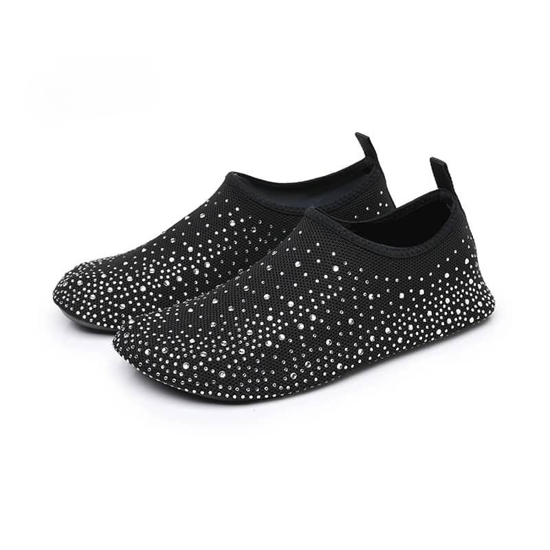 Women's Rhinestone Slip-On Walking Shoes