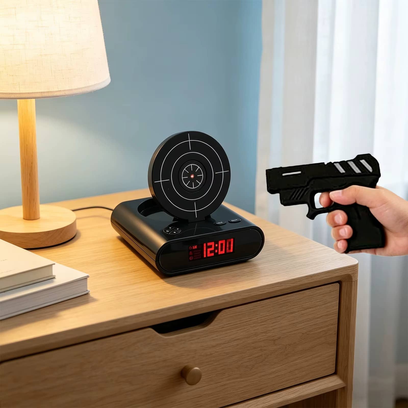Laser Target Alarm Clock